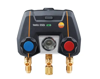 Testo 550i - Aplikáciou ovládané digitálne servisné zariadenie 2-cestný blok ventilov